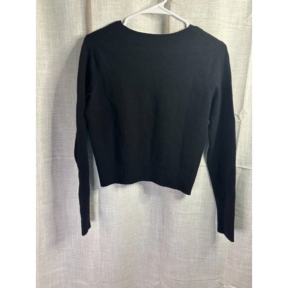 Vince Women's Cropped V Neck- Cashmere/Wool Blend, Trendy, Soft, Goes w anything - Picture 6 of 7